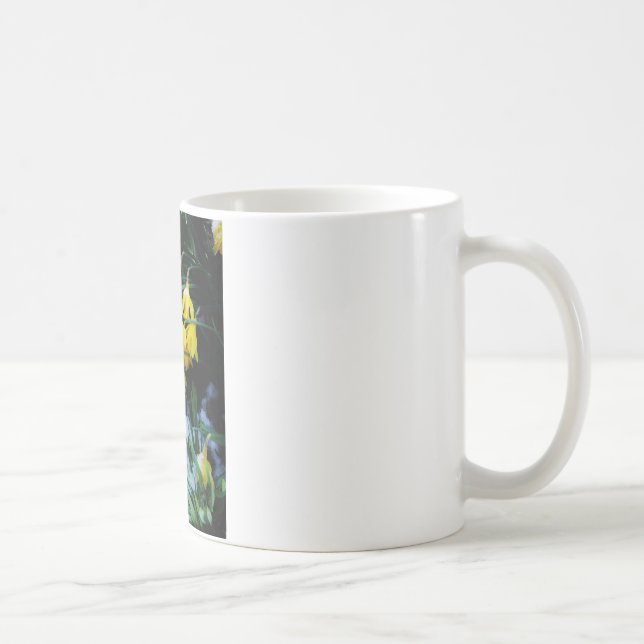 Mug Jaune Daffodils fleurs dans la neige (Droite)