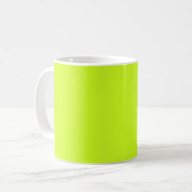 Mug Jaune de chaux (couleur solide) (Devant gauche)