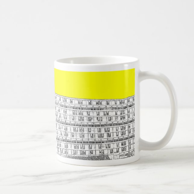 Mug Jaune de colline de parc (Droite)