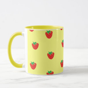 Mug Jaune de fraises