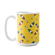 Jaune de jonglerie de lancer de club