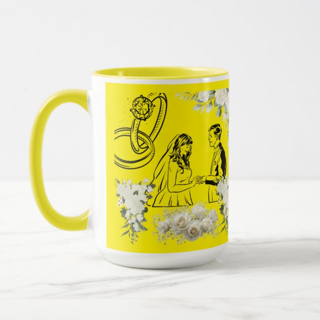 Mug Jaune de magie de vœu sans fin (Gauche)
