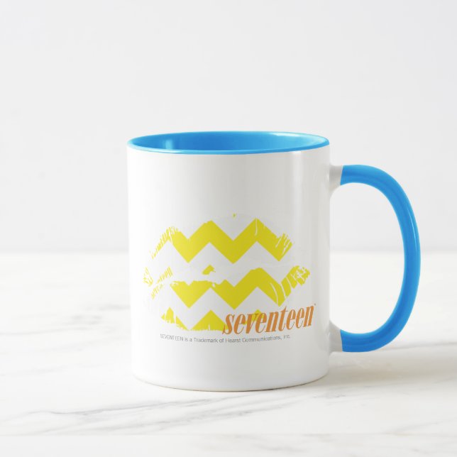 Mug Jaune de zigzag (Droite)