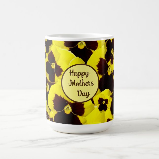 Mug Jaune Et Brown Fête Des Mères, (Centre)