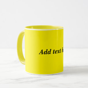 Mug Jaune, jaune pâle,