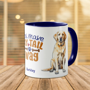 Mug Jaune Labrador Retriever Chien Vous Faites Ma Queu