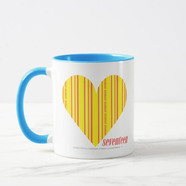 Mug Jaune mince 3 de rayures (Gauche)
