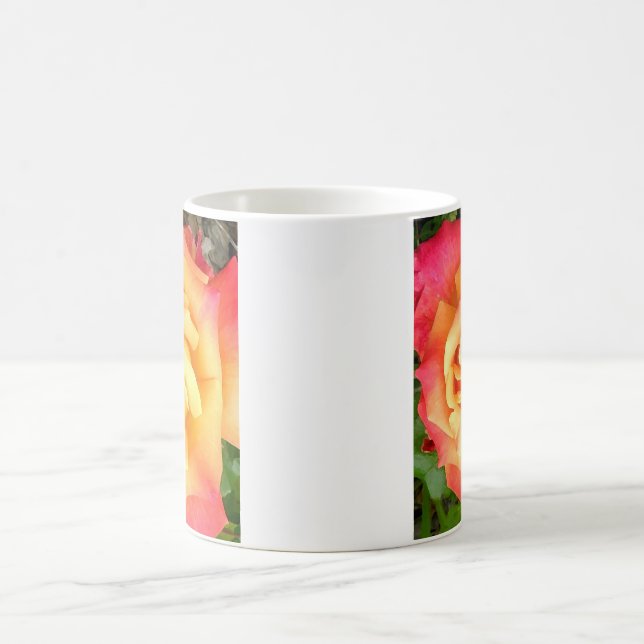 Mug Jaune-orange s'est levé (Centre)