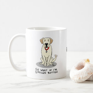 Mug Jaune pourri du labo Labrador Retriever Drôle