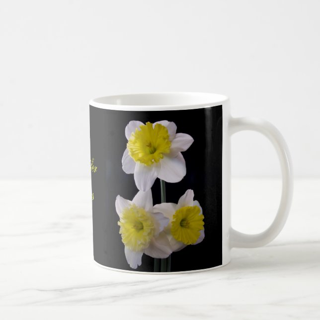 Mug Jaune sur jonquille blanche (Droite)