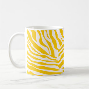 Mug Jaune zèbre rayures Preppy Wild Poster de animal