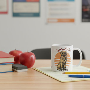 Mug Jaunes amusants avec lunettes de soleil Golden Ret