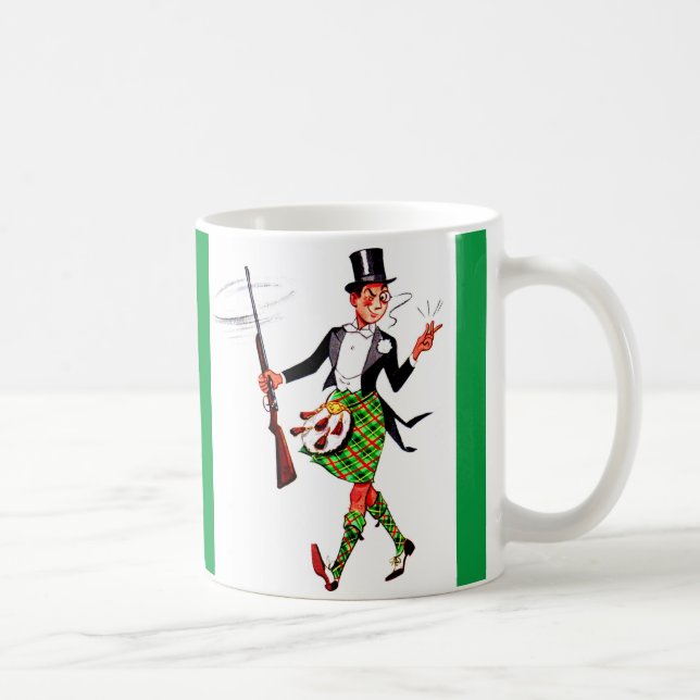 Mug jaunty Scotsman avec fusil (Droite)