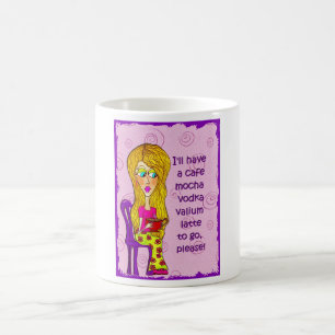 Mug J'aurai un valium Latte de vodka de moka de café 