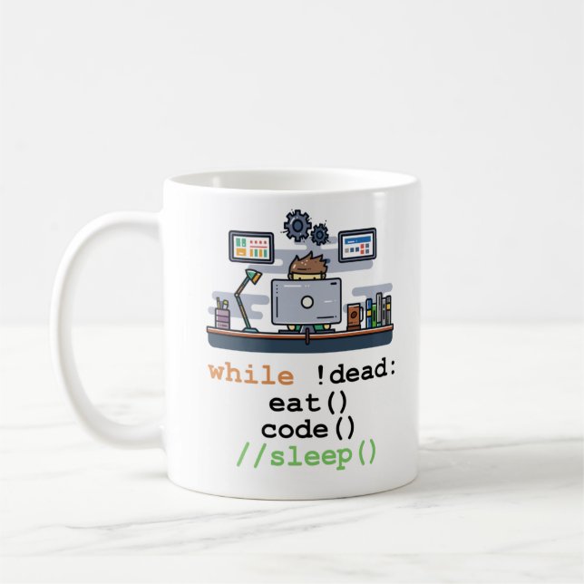 Mug Java Script Coffee Coding (Gauche)