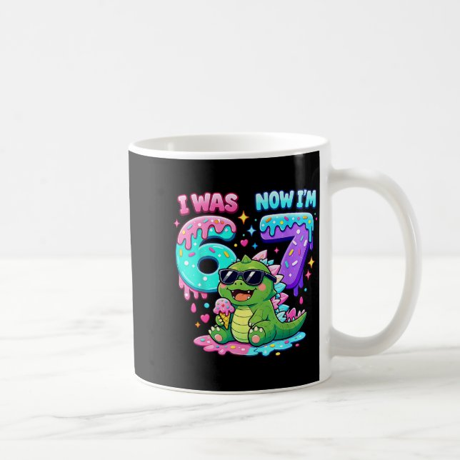 Mug J'avais 6 ans j'ai 7 ans anniversaire 67 mème kaij (Droite)