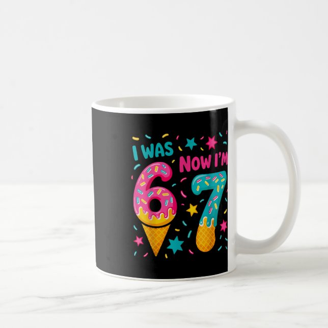 Mug J'avais 6 ans maintenant j'ai 7 ans Six Sept Meme  (Droite)