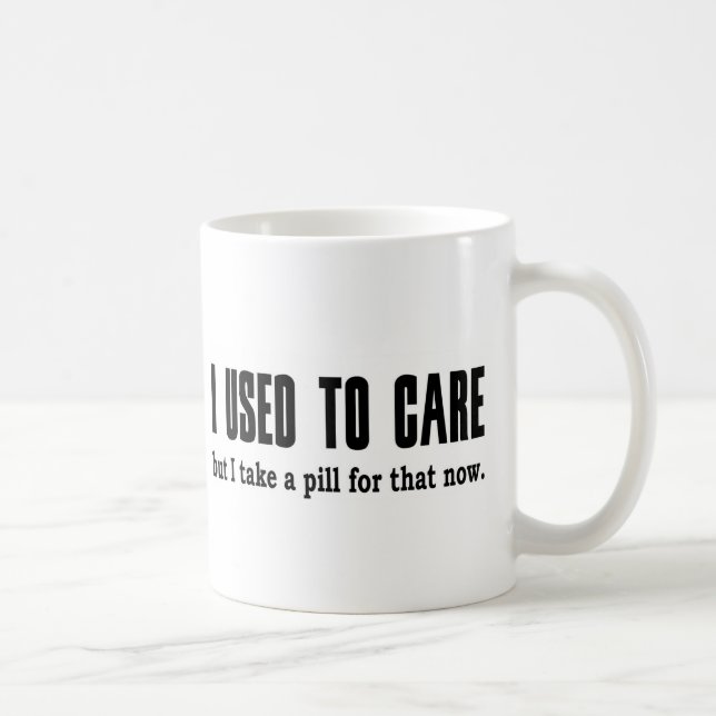 Mug J'avais l'habitude de m'inquiéter.  Mais je prends (Droite)