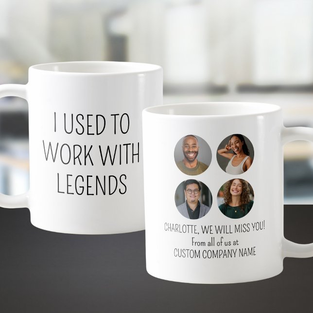 Mug J'Avais L'Habitude De Travailler Avec Legends 4 Co (I Used To Work With Legends 4 Coworker Photo Coffee Mug
)