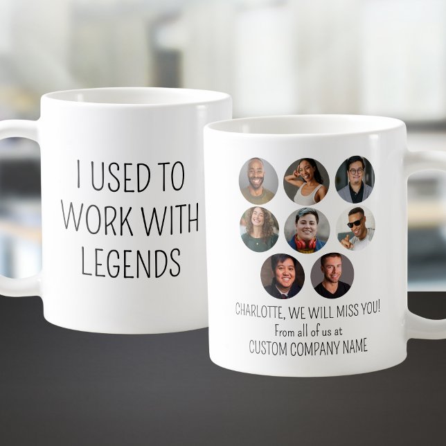 Mug J'Avais L'Habitude De Travailler Avec Les Légendes (I Used To Work With Legends 8 Coworker Photo Coffee Mug
)