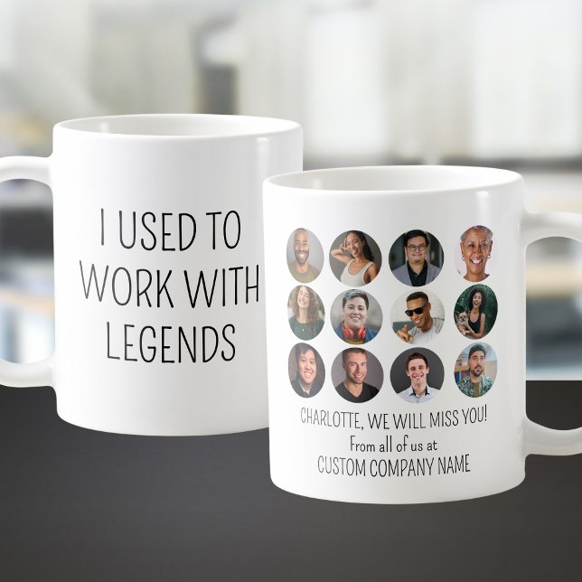 Mug J'Avais L'Habitude De Travailler Avec Les Légendes (I Used To Work With Legends 12 Coworker Photo Coffee Mug
)