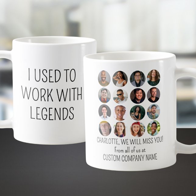 Mug J'Avais L'Habitude De Travailler Avec Les Légendes (I Used To Work With Legends 16 Coworker Photo Coffee Mug
)