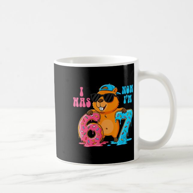 Mug J'avais six ans maintenant j'ai sept ans 6 7 Capyb (Droite)