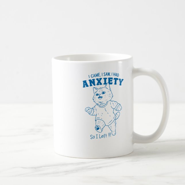 Mug J'Avais Un Sticker Anxiété (Droite)