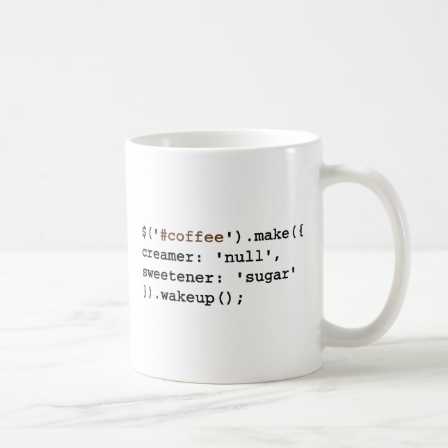 Mug Javascript foncé et doux (Droite)