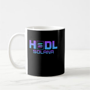 Mug Javier Solana logo SOL Crypto Coin HODL