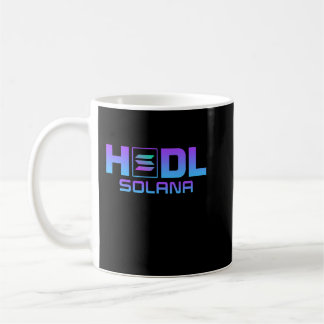 Mug Javier Solana logo SOL Crypto Coin HODL