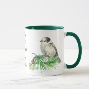 Mug Jay gris gris d'oiseaux du Canada, Jack Whiskey