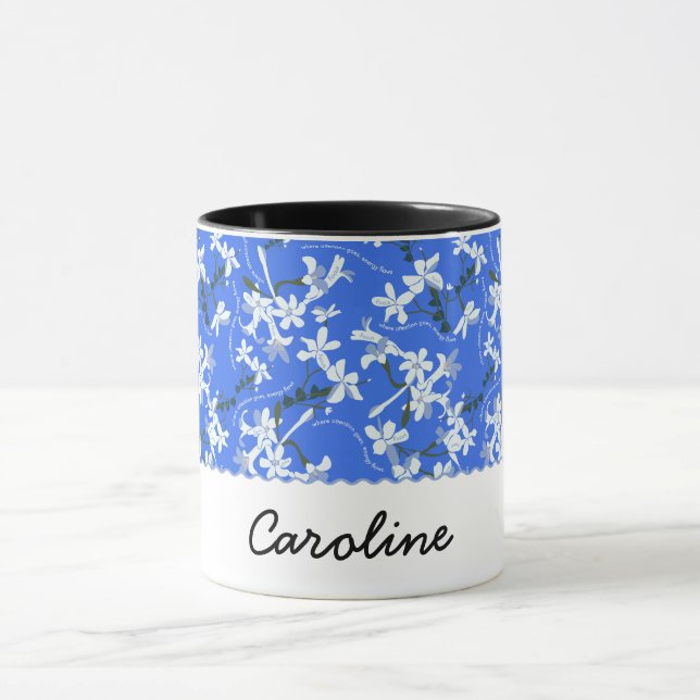 MUG JAZMINE FOCUS CERULEAN & NOIR (Centre)