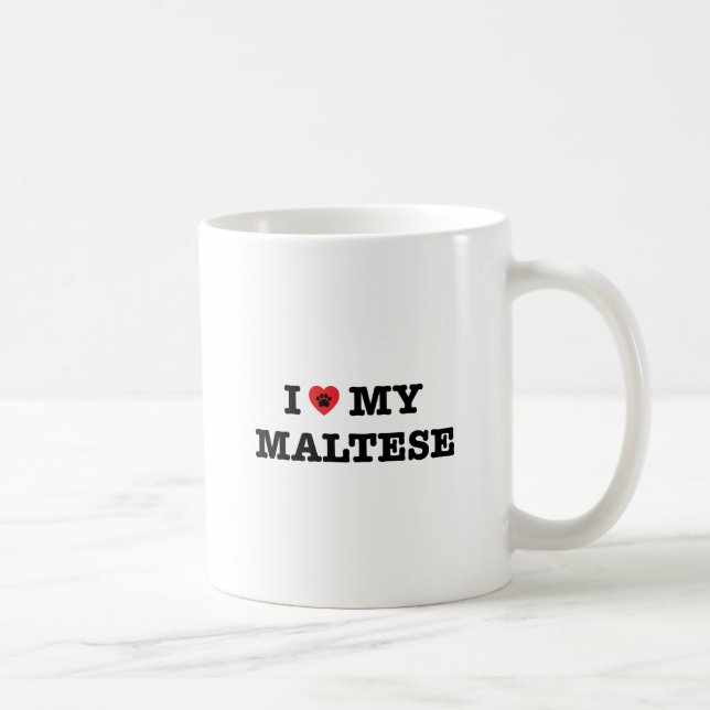 Mug J'Coeur Mon Maltais (Droite)