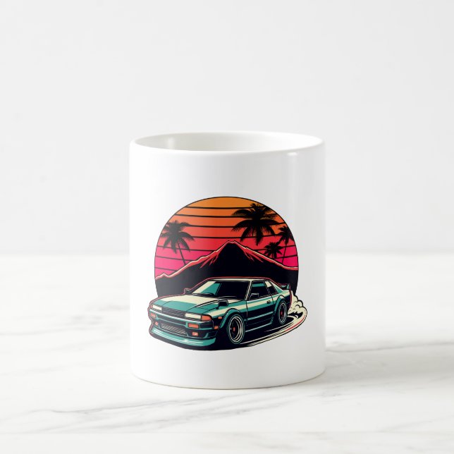 Mug JDM voiture Japonaise Retro Voiture Racine Driftin (Centre)