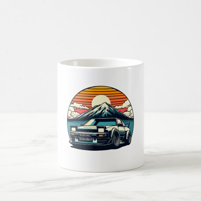 Mug JDM voiture Japonaise Retro Voiture Racine Driftin (Centre)