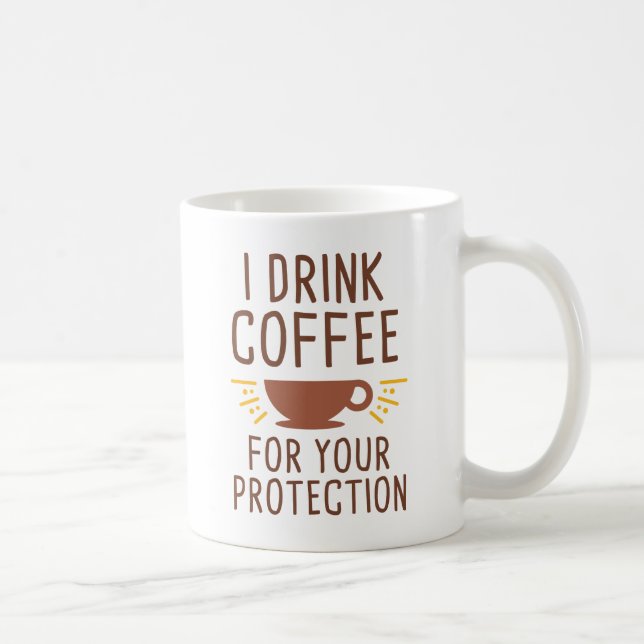 Mug Je Bois Du Café (Droite)