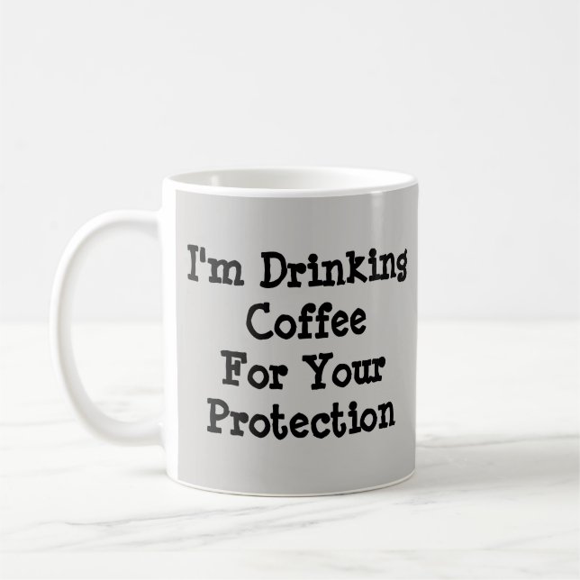 Mug Je bois du café - Mug-A-Tude (Gauche)