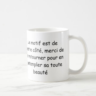 Mug "Je bois la vie en rose" (main gauche)