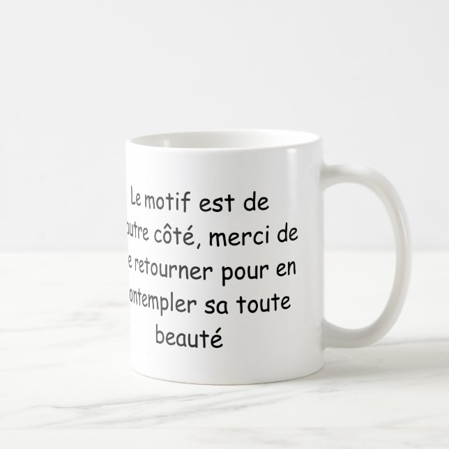 Mug "Je bois la vie en rose" (main gauche) (Droite)