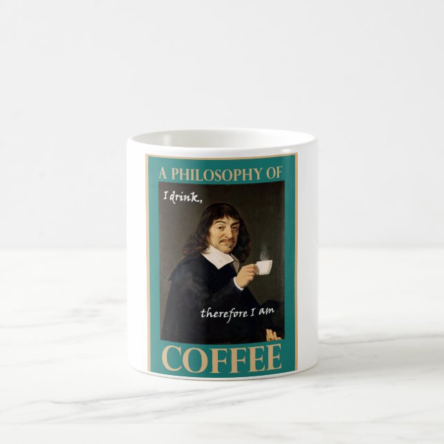 Mug Je bois, par conséquent je suis (Centre)