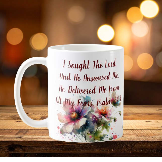 Mug Je cherchai le Seigneur Moderne  (Créateur téléchargé)
