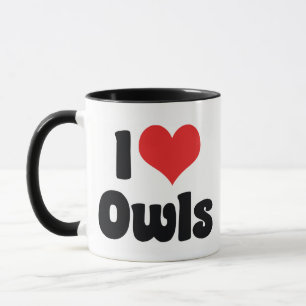 Mug Je Chéris les Hiboux au Coeur - Amoureux des Hibou