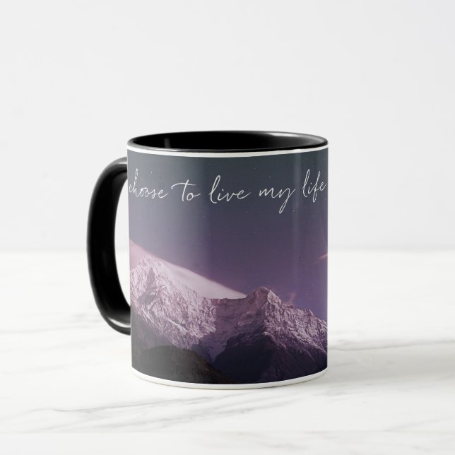 Mug Je Choisis De Vivre (Devant gauche)