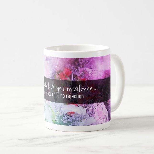 Mug Je choisis de vous aimer : Citation d'amour romant (Devant droit)