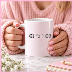 Mug JE CHOISIS Inspirant Blush Rose Cadeau