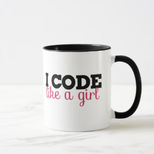 Mug Je code comme une fille