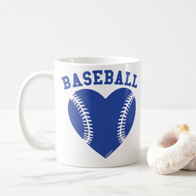MUG JE COEUR BASEBALL (Avec donut)