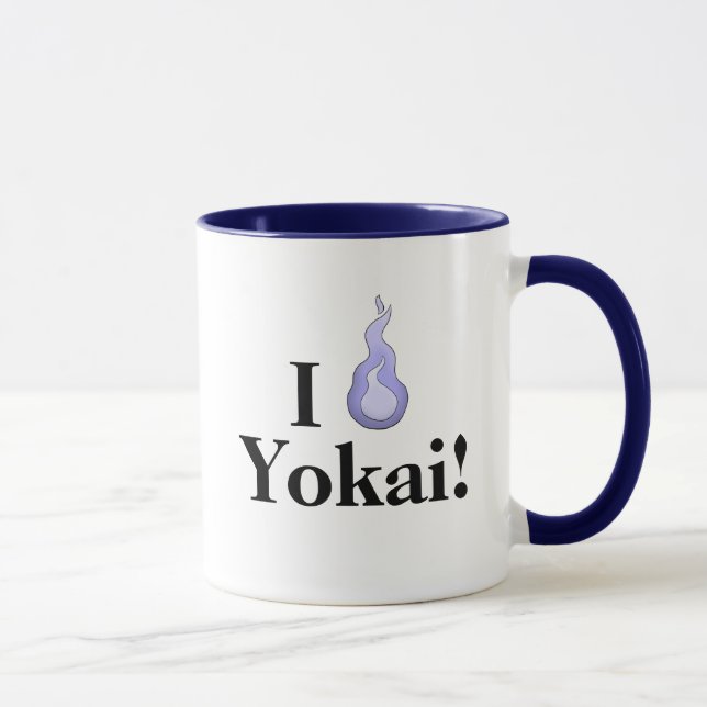 Mug Je Coeur Yokai ! Appréciation du monstre japonais (Droite)