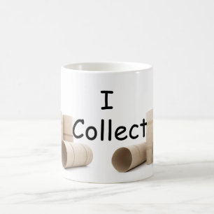Mug Je collectionne le papier toilette rouler drôle co
